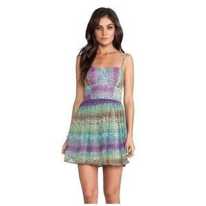 Jack by Bb Dakota rainbow Keelia dress NWT